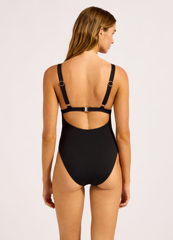 Seafolly Collective Square Neck One Piece Swimsuit