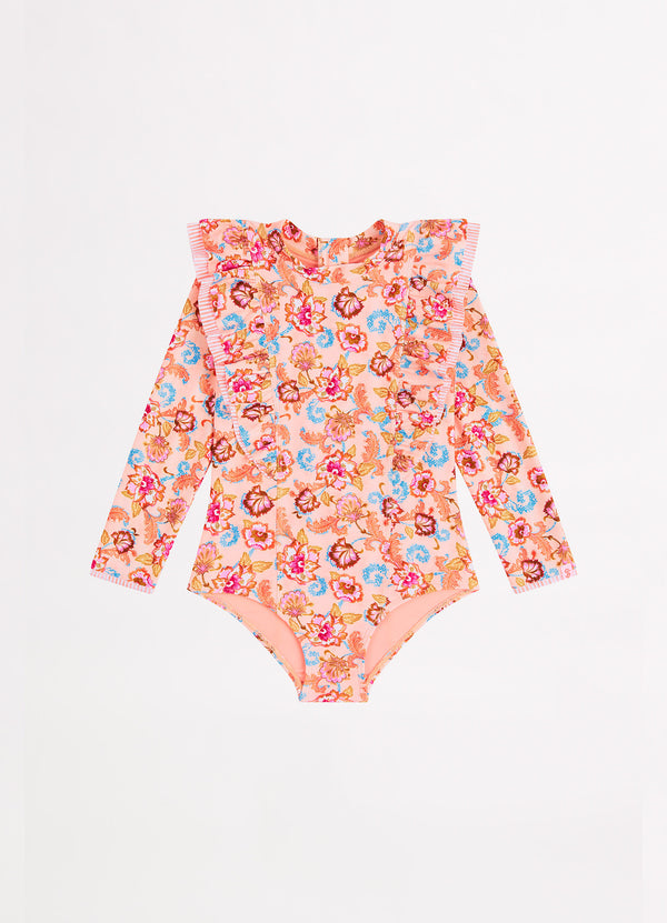 Free Spirit Girls Frilled Paddlesuit - Free Spirit