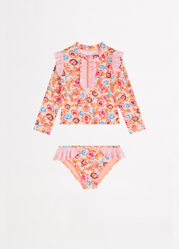 Free Spirit Girls Ruffled Surf Set - Free Spirit