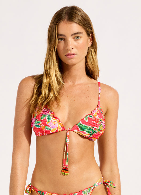Hothouse Flowers Triangle Bikini Top