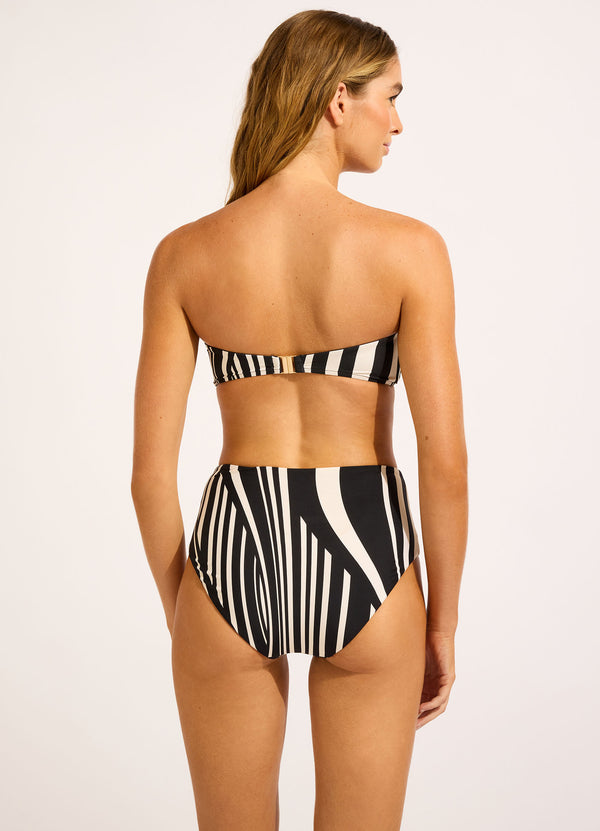 Coastline Ring Front Bandeau Bikini Top