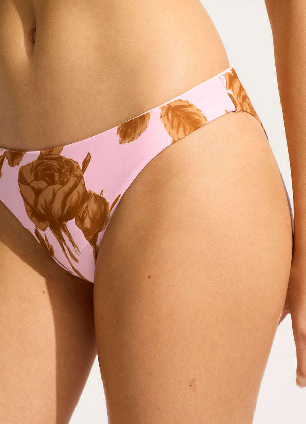 Rococo Reversible Hipster Bikini Bottom - Blossom