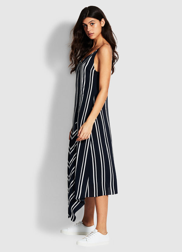 Summer Sea Stripe Dress - Navy Stripe