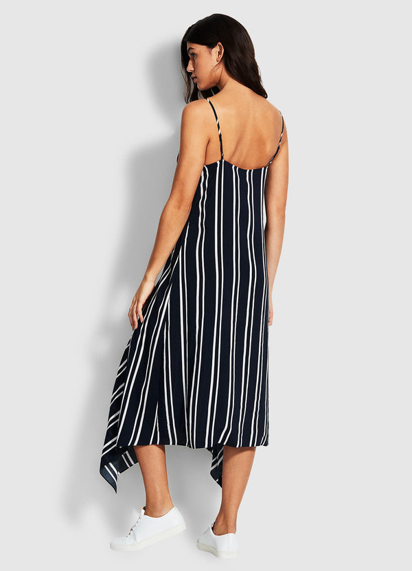 Summer Sea Stripe Dress - Navy Stripe
