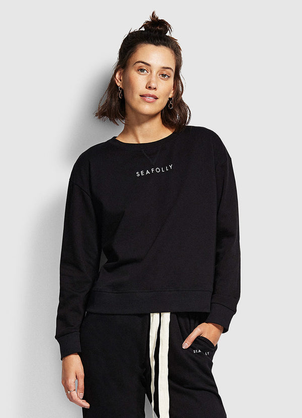 Holiday Crew Neck Sweater - Black
