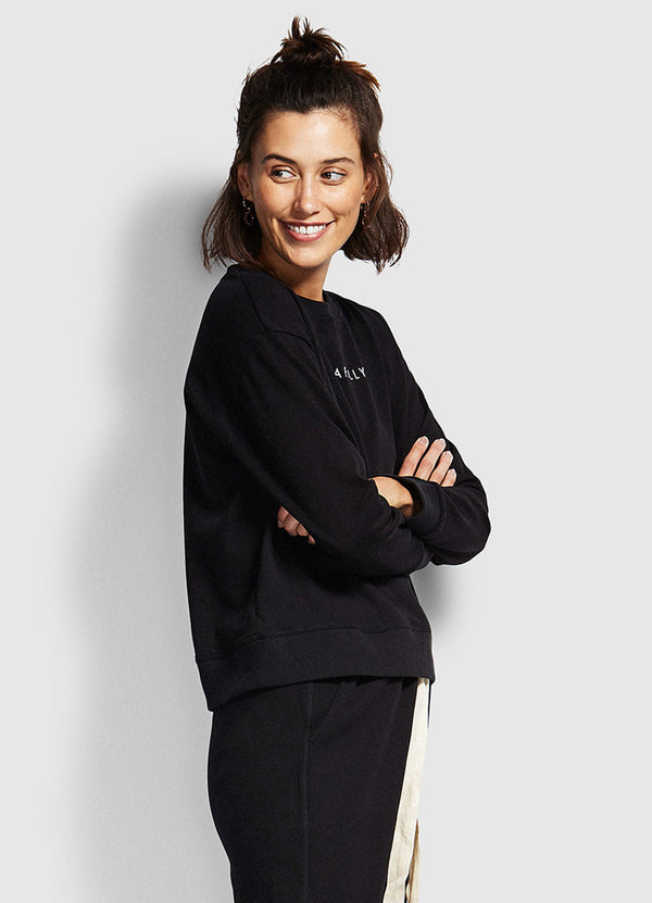 Holiday Crew Neck Sweater - Black