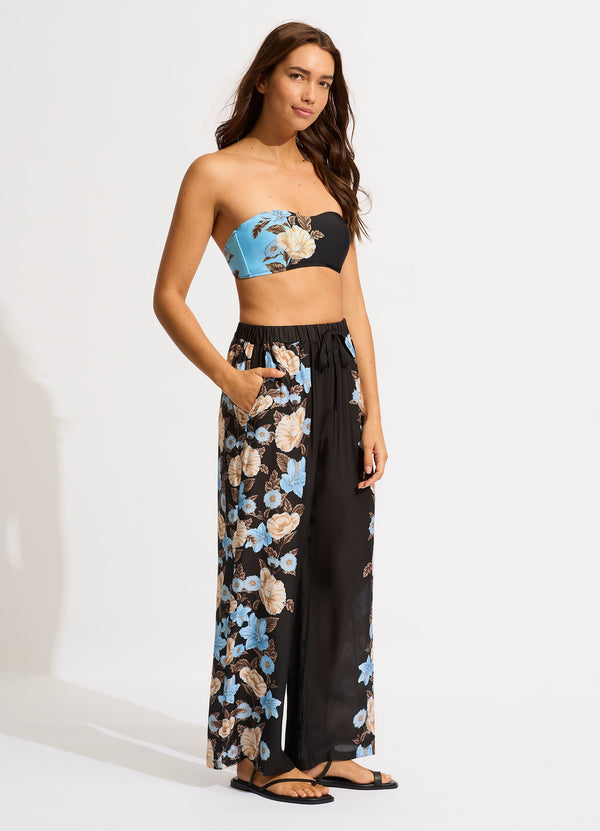 Garden Party Wide Leg Pant - Black