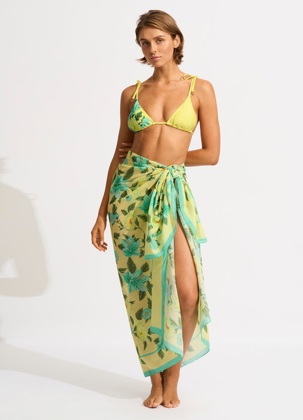 Garden Party Sarong - Lime Light