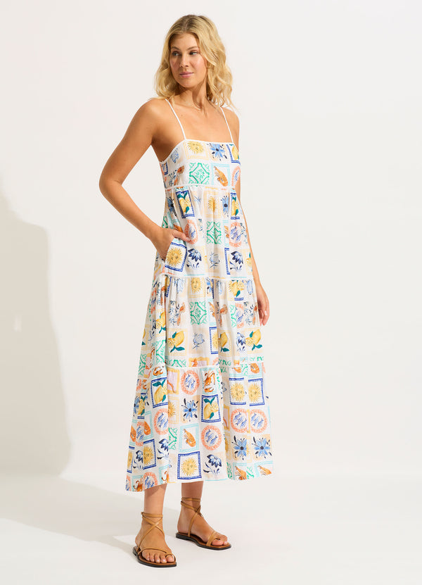 Wish You Were Here Midi Dress - Atoll Blue