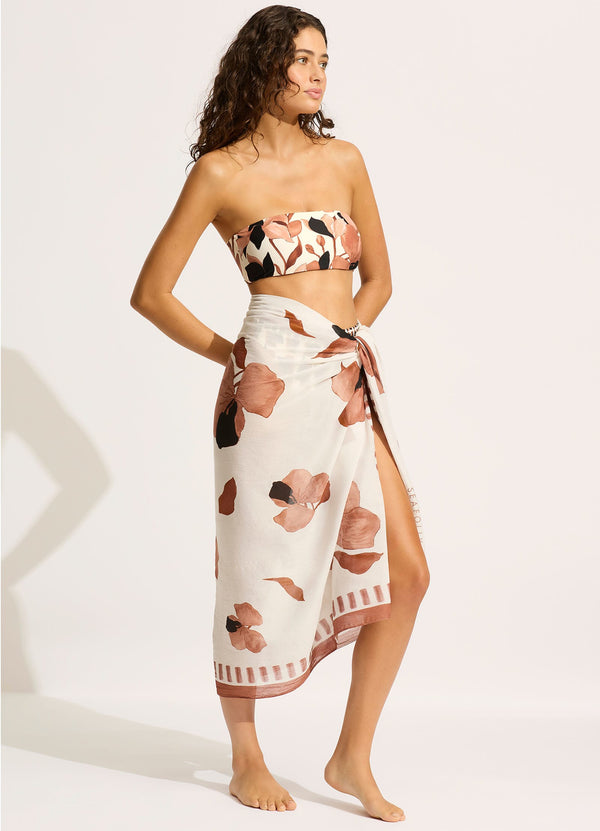 Secret Garden Sarong - Black