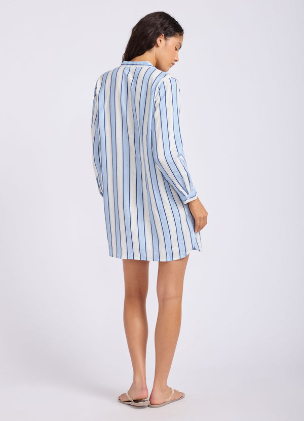 Beach Edit Wide Stripe Boxy Mini Dress