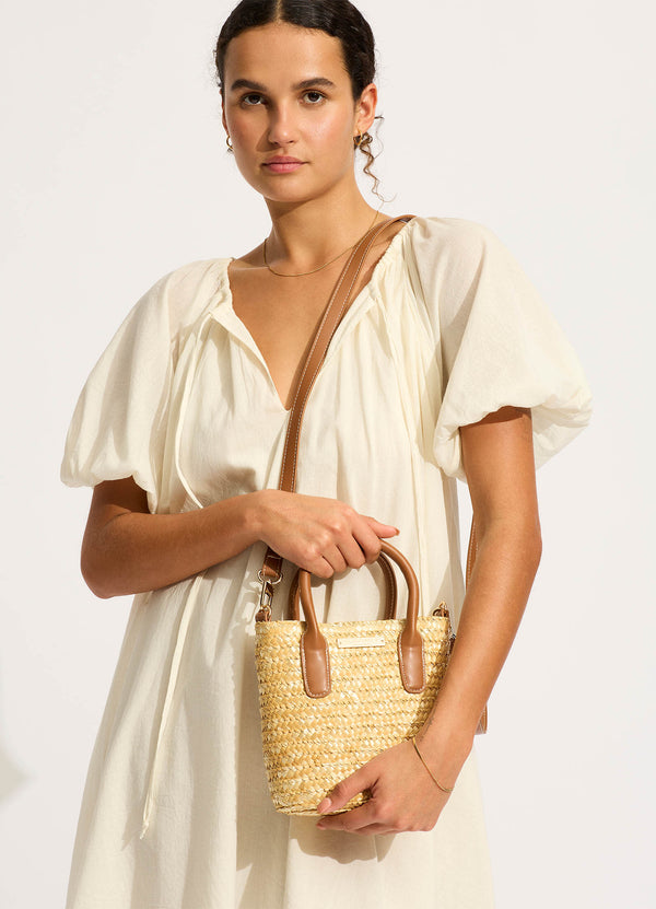 Micro Tote Bag - Natural
