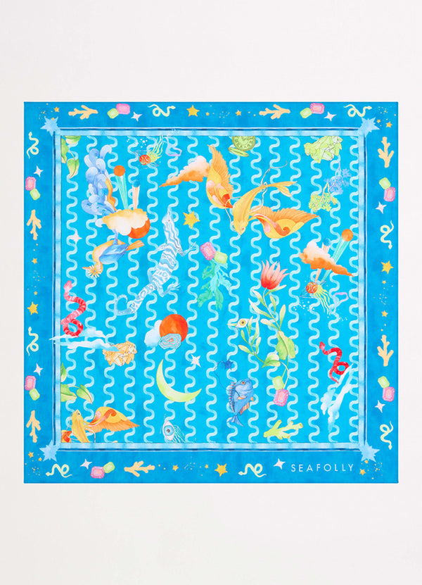 Soundwave Scarf - Turquoise