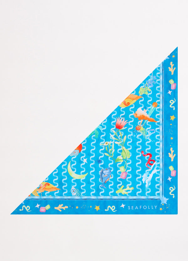 Soundwave Scarf - Turquoise