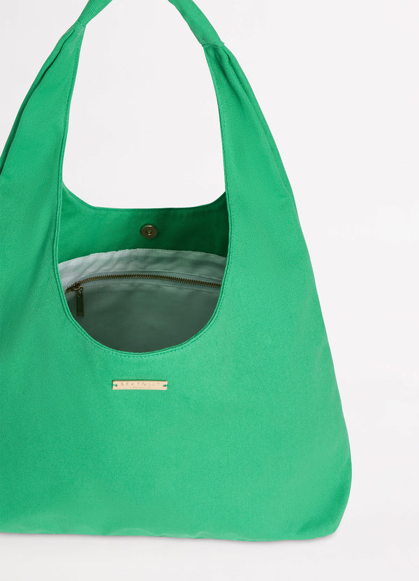 Cotton Canvas Tote Bag - Jade