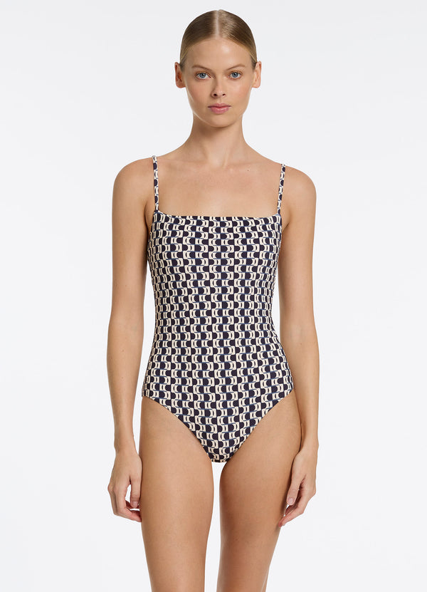 Rio Minimal Tank One Piece - Ink