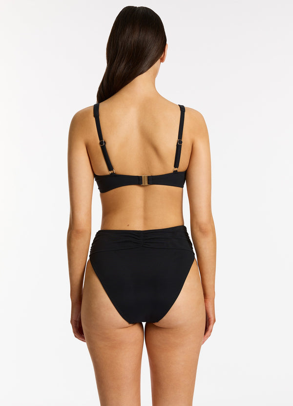 Jetset Lure Underwire Triangle Bikini Top - Black