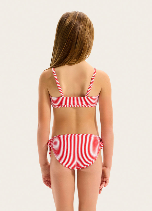 Chilli Stripe Textured Bikini