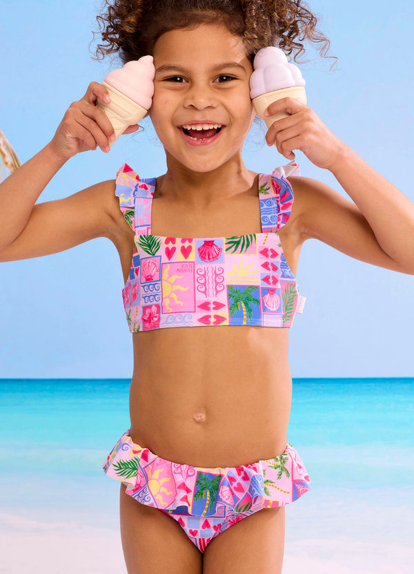 Rainbow Beach Frill Bikini - Rainbow Beach