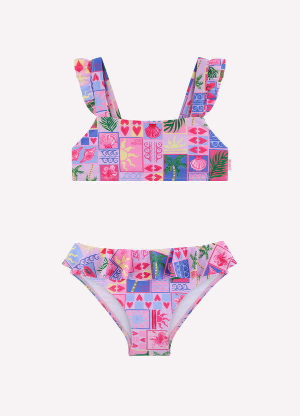 Rainbow Beach Frill Bikini - Rainbow Beach