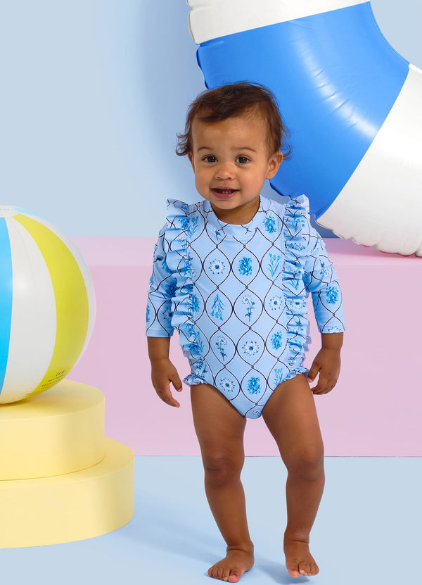 Marbella Frill Sunsuit - Marbella