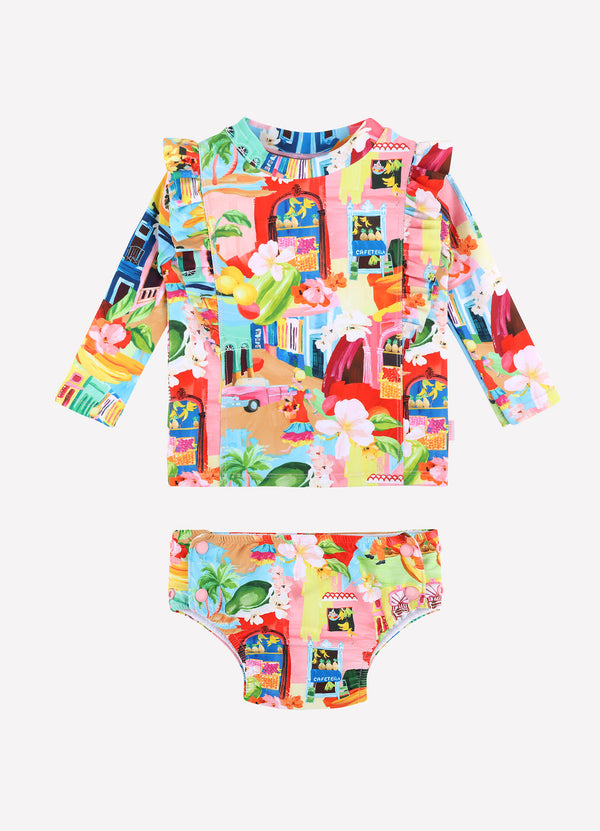 Cuba Frill Rashie Set - Cuba