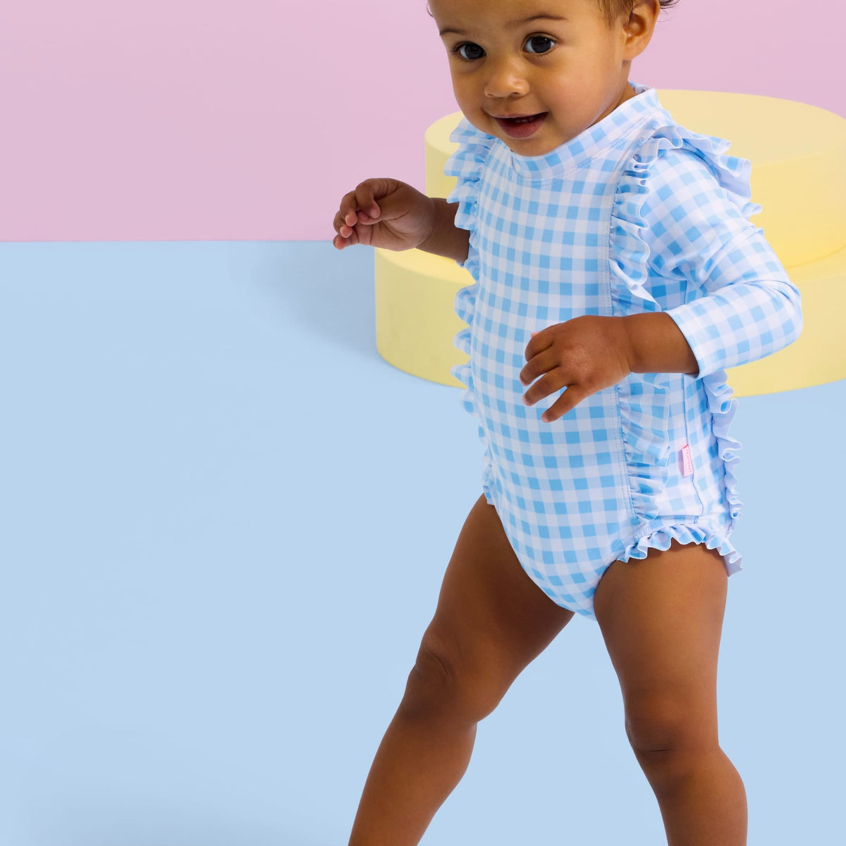 TBBC Buckhead Blue Gingham Sunsuit 18-24m main image 1