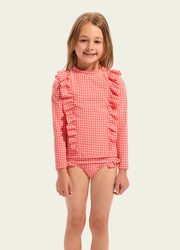 Gingham Rashie Set