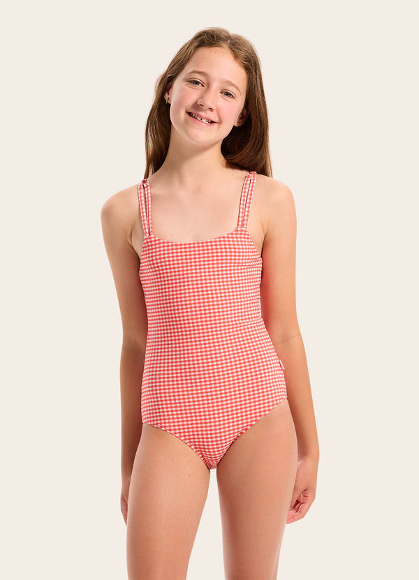 Gingham One Piece Swimsuit