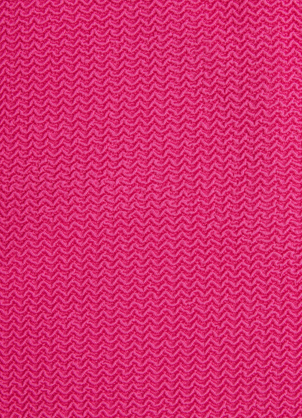 Sea Dive Deep V Neck One Piece - Fuchsia Rose