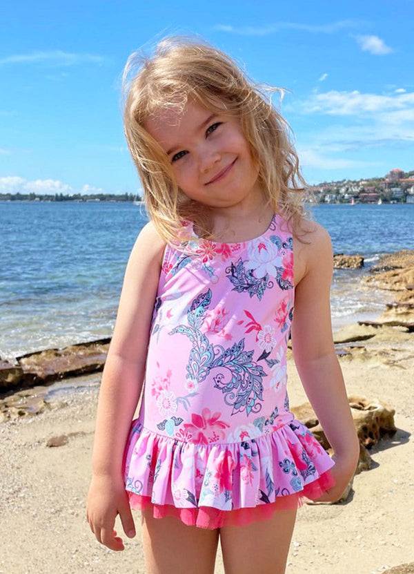 Girls Tutu One Piece - Floral