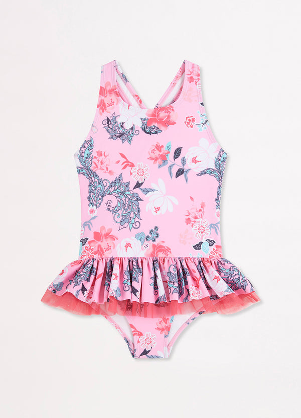 Girls Tutu One Piece - Floral