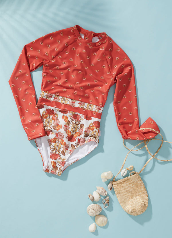 Girls Papillon Splice Paddlesuit - Papillon