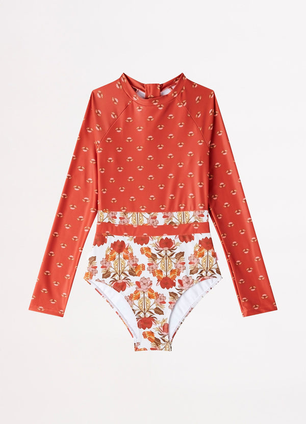 Girls Papillon Splice Paddlesuit - Papillon