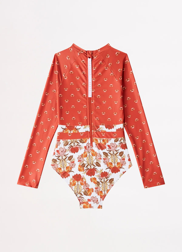 Girls Papillon Splice Paddlesuit - Papillon