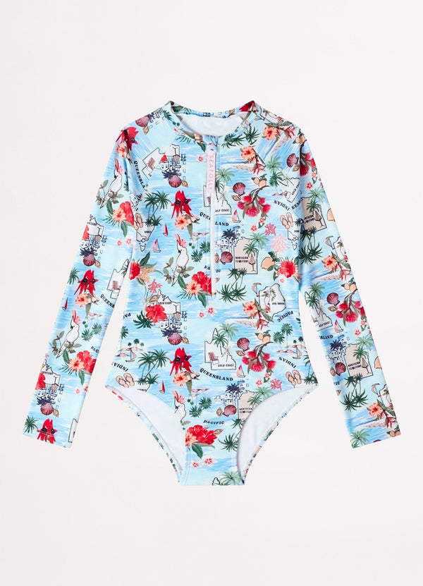 Girls Summer Vacay Paddlesuit - Summer Vaca