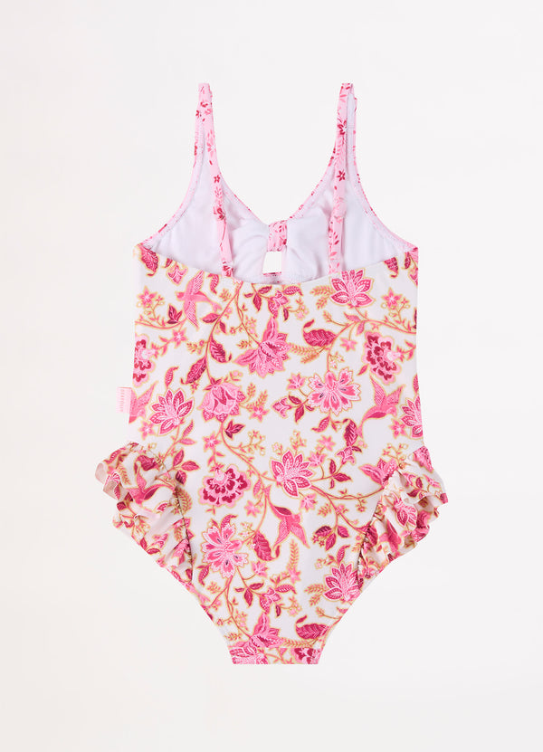 Silk Road Girls Tie Front One Piece - Spice