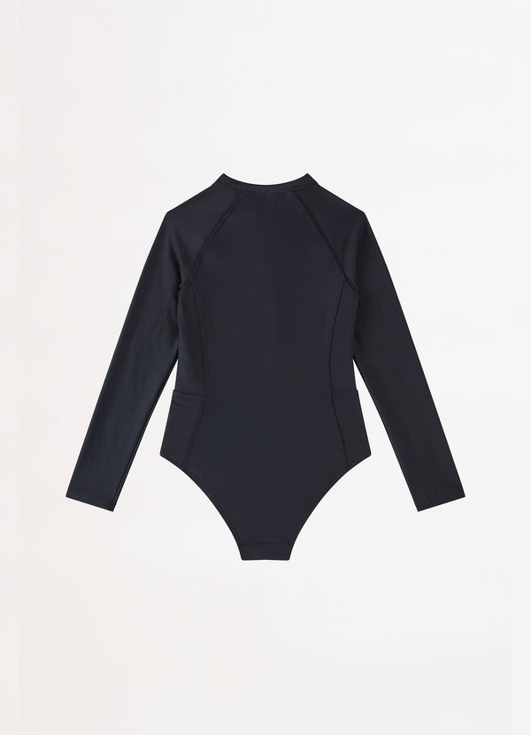 Essentials Girls Pocket Paddlesuit - Black