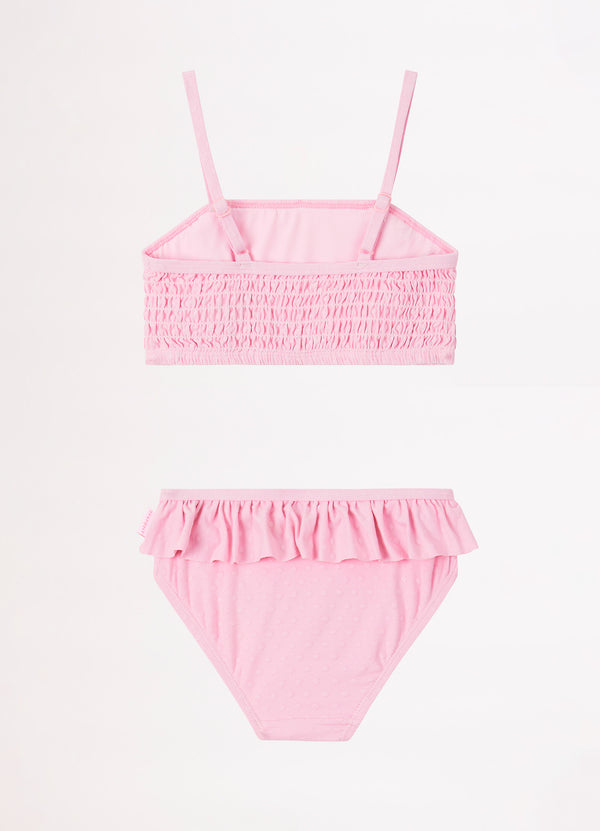 Girls Summer Essential Square Neck Bikini - Sweet Lilac