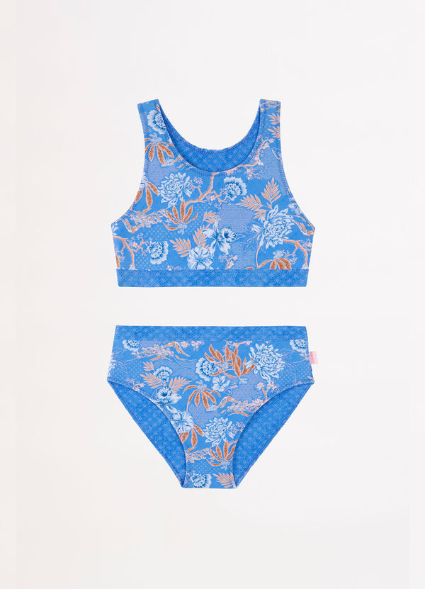 Blue Fuji Girls Reversible Bikini - Starlight