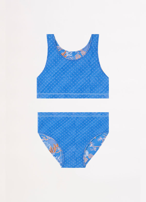 Blue Fuji Girls Reversible Bikini - Starlight