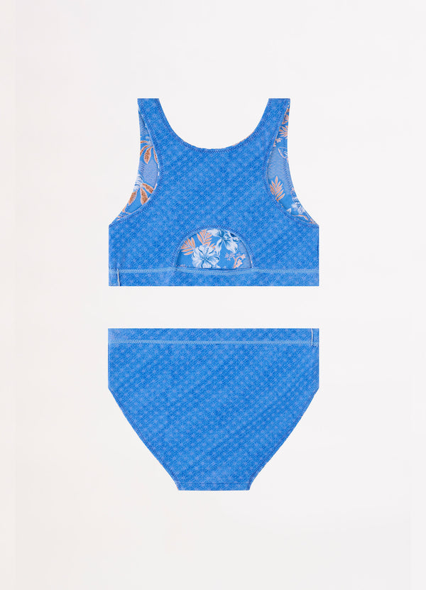 Blue Fuji Girls Reversible Bikini - Starlight