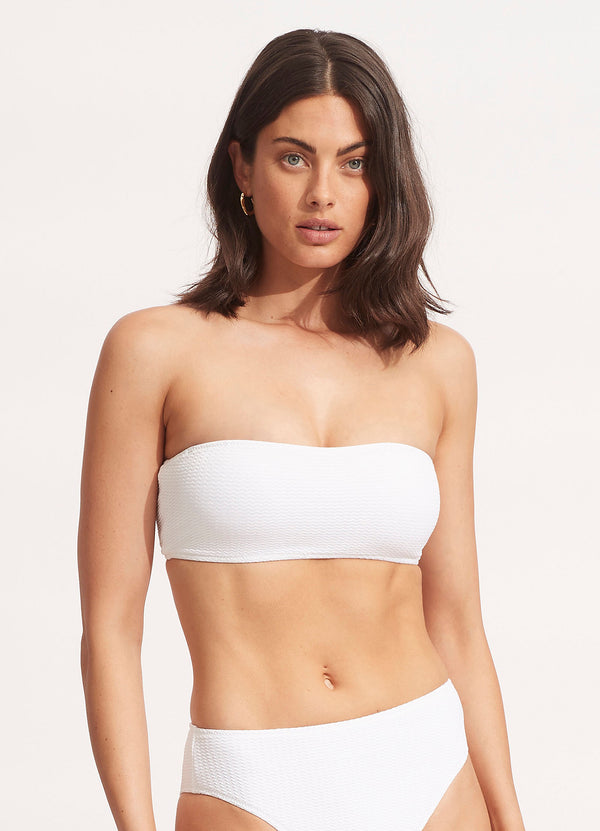 Sea Dive Tube Top - White