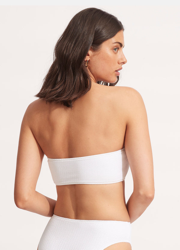 Sea Dive Tube Top - White