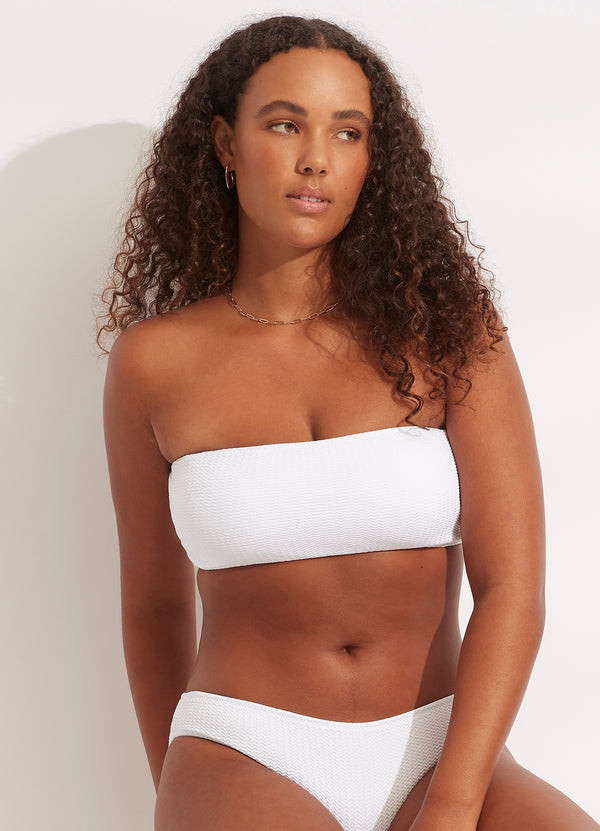 Sea Dive Tube Top - White