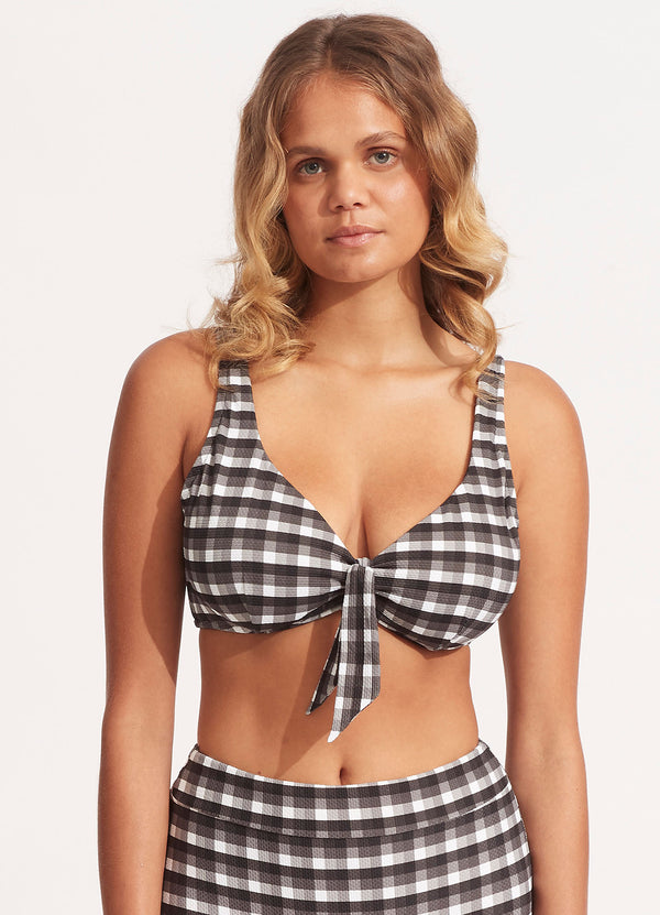 Portofino F Cup Bikini Top - Black