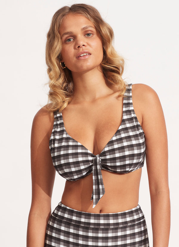 Portofino F Cup Bikini Top - Black