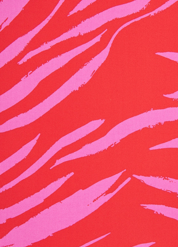 Skin Deep Longline Slide Tri - Mandarin Red