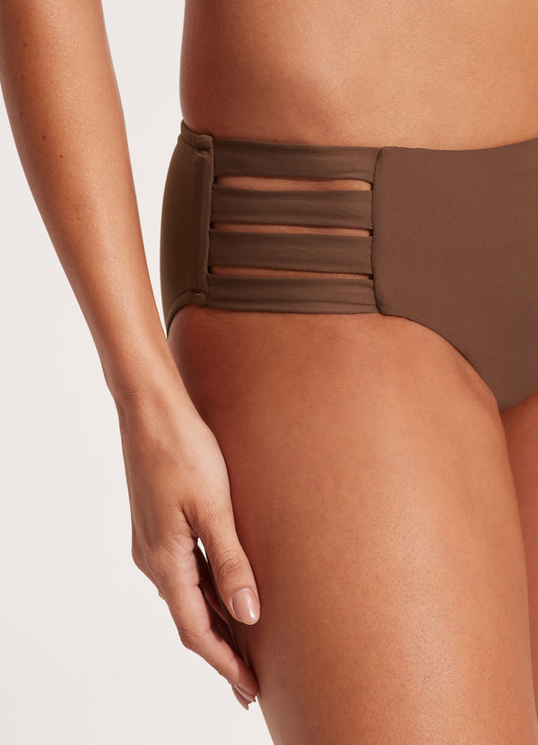 Seafolly Collective Multi Strap Hipster Pant - Tiramisu