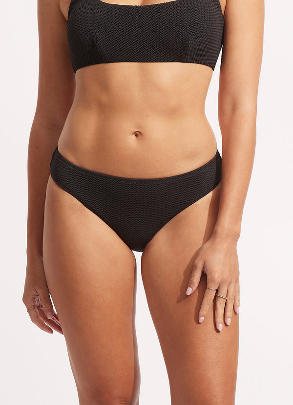 Sea Dive Hipster Bikini Bottom - Black